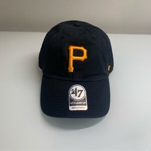 '47 Brand Pittsburgh Pirates Baseball Cap with Yellow Logo, Unisex, One Size